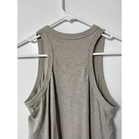 Lush Gray Racerback Tank with Split Hem Front Size Small - Picture 5 of 7
